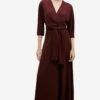 ADOLFO DOMINGUEZ V-NecklineTuta JumpsuitDark Red Donna Tute Jumpsuit ADL21T008-G11
