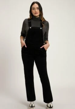 Ulla Popken SalopetteNoir Donna Tute Jumpsuit UP121T00M-Q11