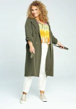 Mit DoppelknöpfenTrenchKhaki Donna Cappotti PAX21U03Y-N11 -DeFacto Negozio 065adad4246b4da59373a1cc095c3872