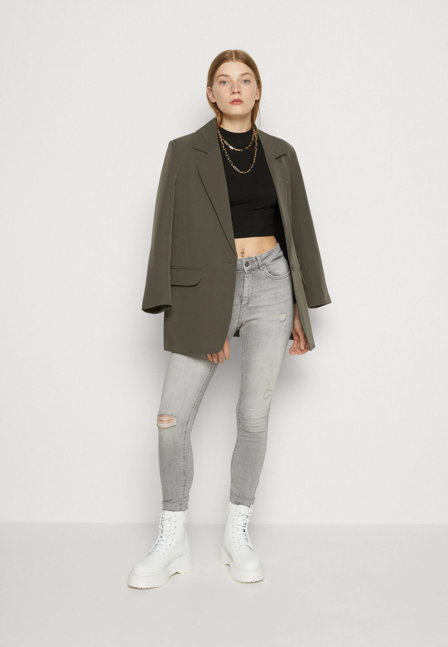 ONLY Onlblush MidJeans Skinny FitMedium Grey Denim Donna Jeans ON321N227-C11 4 ONLY Onlblush MidJeans Skinny FitMedium Grey Denim Donna Jeans ON321N227-C11 - immagine 2