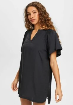 ESPRIT Tunikakleid Tayrona Für Den- Accessorio Da Spiaggia - Black