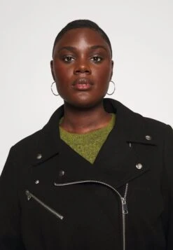 Vero Moda Curve Vmcpop Biker CoatCappotto ClassicoBlack Donna Cappotti VEE21U05P-Q11 -DeFacto Negozio 0af50156e1174a83ae3b3577d5c6ed79