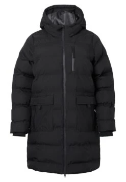 Zizzi Mit Kapuze Und Taschen - Cappotto Invernale - Black -DeFacto Negozio 0e153b14a1e24aeba7801267c84abe2f