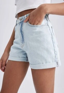 DeFacto Mom FitShorts Di JeansBlue Donna Shorts DEZ21S0AW-K11 -DeFacto Negozio 0ef21623833c418d85e4e7fc0060b605
