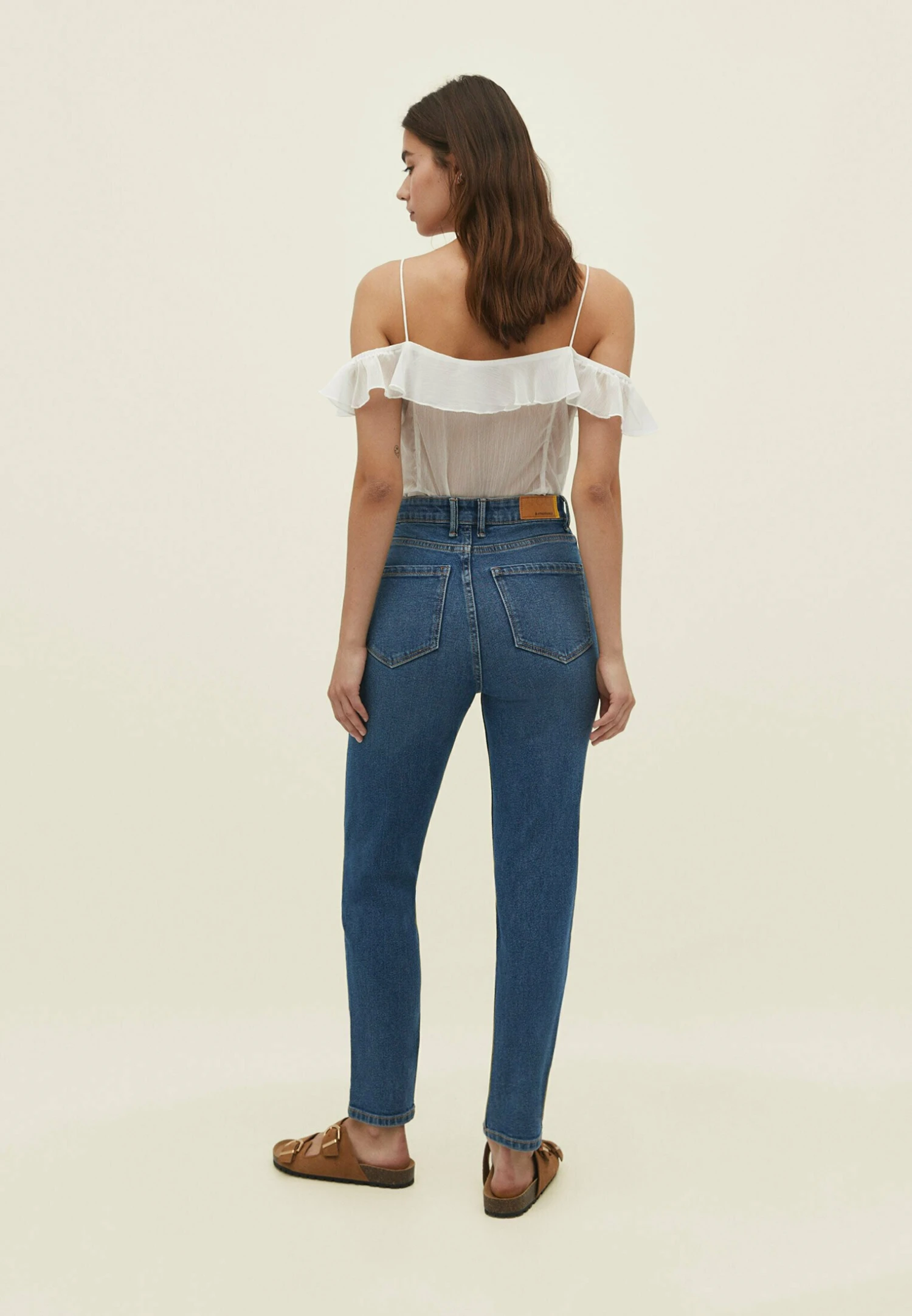 Stradivarius Slim-FitJeans Slim FitDark Blue Donna Jeans STH21N0F8-K13 5 Stradivarius Slim-FitJeans Slim FitDark Blue Donna Jeans STH21N0F8-K13 - immagine 3