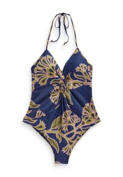 Next Plunge Tummy Control Halter SwimsuitCostume Da BagnoNavy Blue Floral Donna Moda Mare NX381G0BV-K11 -DeFacto Negozio 185944674bf94a1aa303c8172757a666