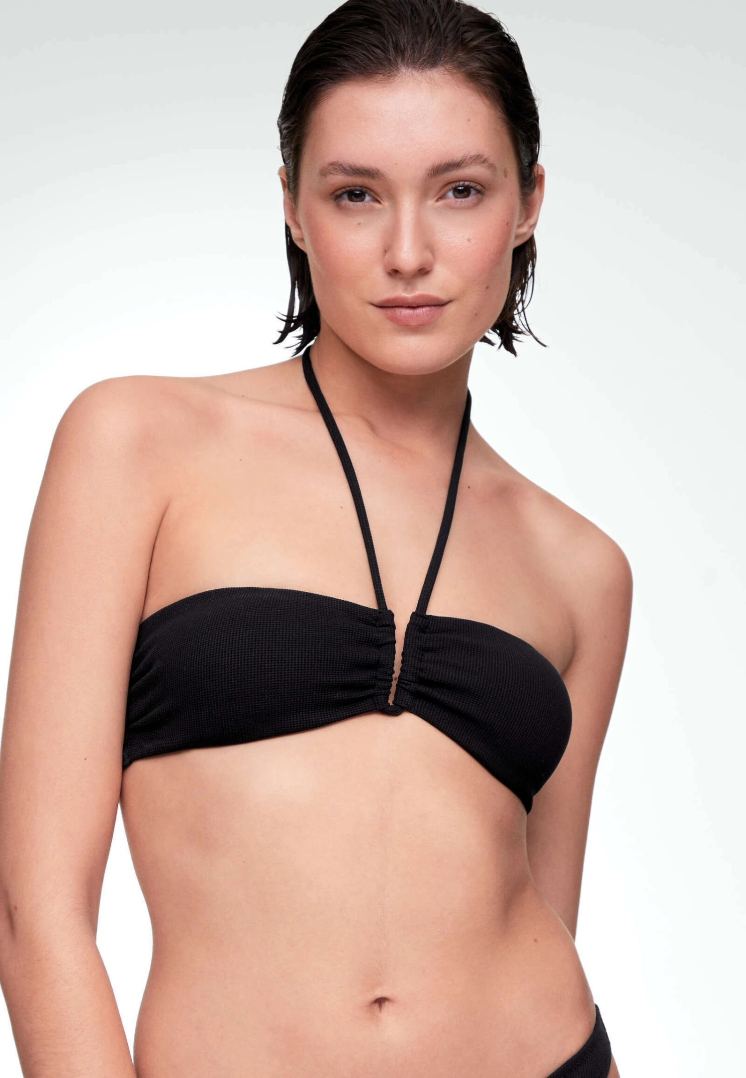 Oysho U-Cut Bandeau - Bikini Pezzo Sopra - Black 3 Oysho U-Cut Bandeau - Bikini Pezzo Sopra - Black
