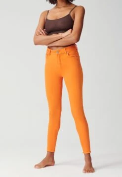 High Rise Power Shaping - Jeans Skinny Fit - Old Orange