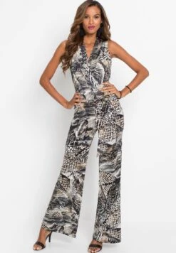 Overall Mit GürtelTuta JumpsuitBlack Donna Tute Jumpsuit B3D21T07E-Q11