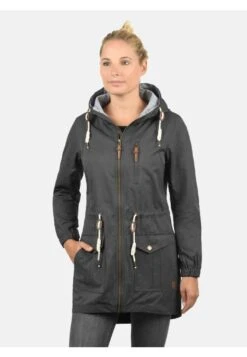 DESIRES Inata - Cappotto Corto - Dark Grey