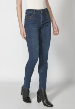 Koroshi Jeans Slim FitAzul Osc Dark Blue Donna Jeans KOL21N05A-K11 -DeFacto Negozio 221508be3b6343d9818b1793f9bc0f28