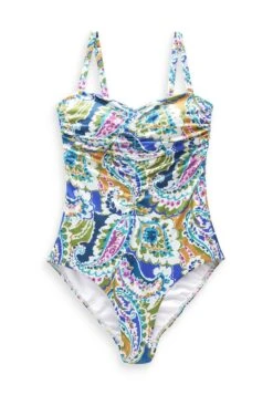 Next Tummy Control Ruched Bandeau SwimsuitCostume Da BagnoPurple Paisley Donna Moda Mare NX381G0A7-I11 -DeFacto Negozio 2361866035e2446199ef16a11a5423f8