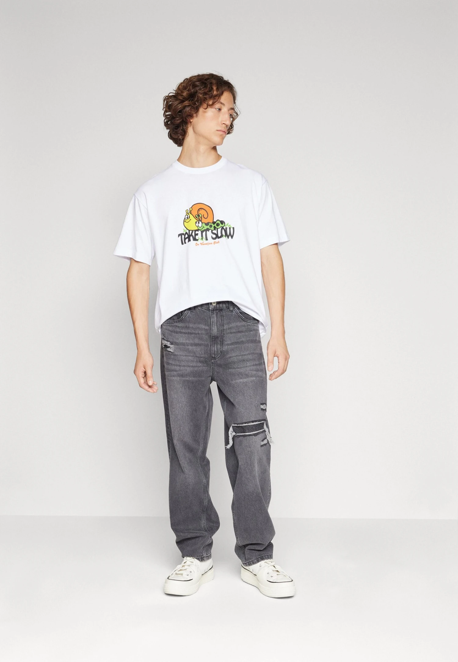 YOURTURN Straight Leg Relaxed UnisexJeans BaggyBlack Denim Donna Jeans YO121014K-Q11 4 YOURTURN Straight Leg Relaxed UnisexJeans BaggyBlack Denim Donna Jeans YO121014K-Q11 - immagine 2