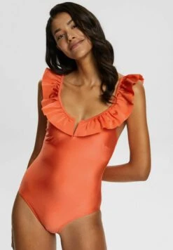 ESPRIT Mit Rã¼Schen - Costume Da Bagno - Coral
