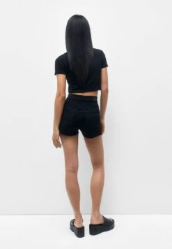PULL & BEAR High-Waist- Shorts Di Jeans - Black -DeFacto Negozio 272d374c6ac94769a687af85ae1606a6