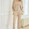 Next Linen Blend Single Breasted Blazer - Cappotto Corto - Natural
