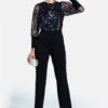 HotSquash Tuta JumpsuitNavy Sequins Donna Tute Jumpsuit HOW21T00H-K11 -DeFacto Negozio 2c686c3741924fd7b835a4f5fadca108
