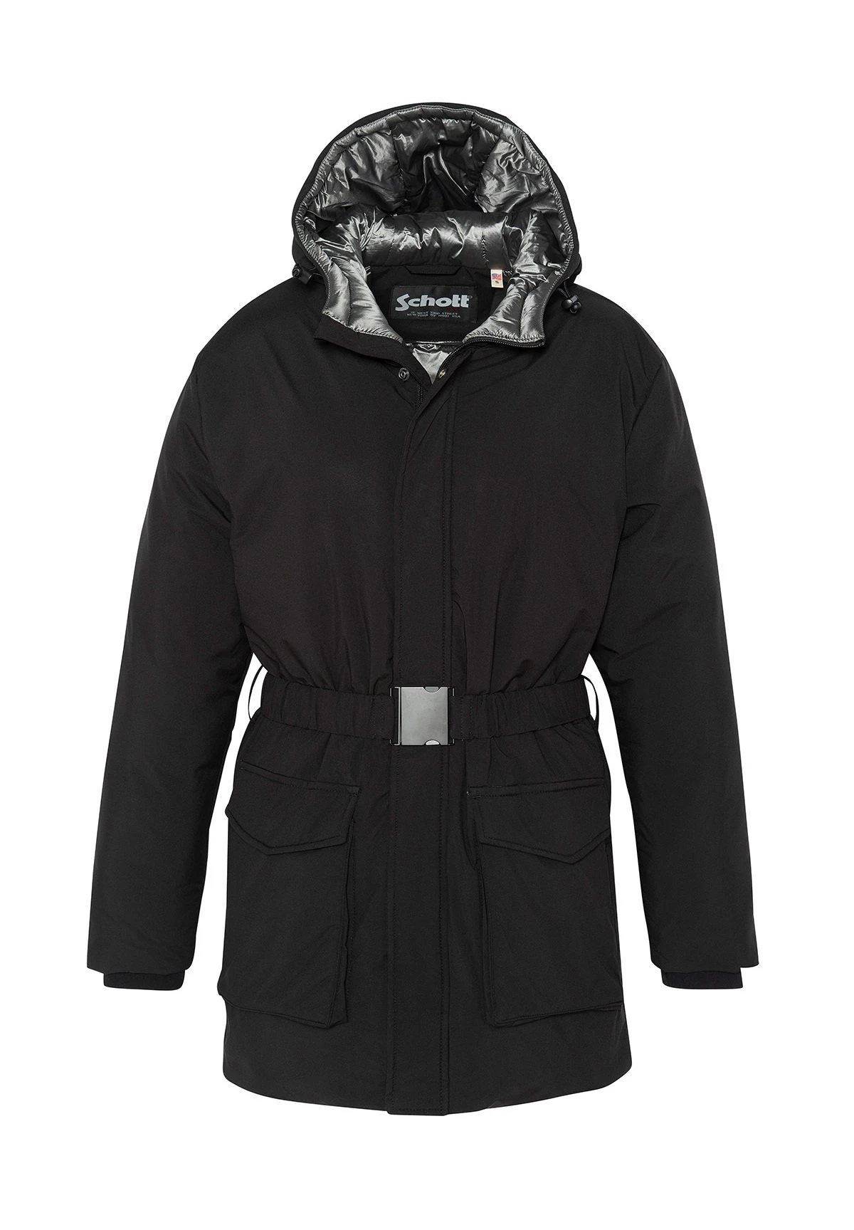 Schott ParkaNoir Donna Cappotti S3721U021-Q11 3 Schott ParkaNoir Donna Cappotti S3721U021-Q11