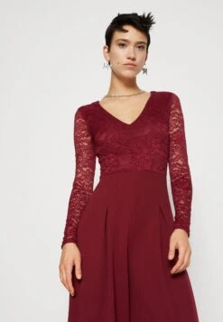 Wal G Sleeve V NeckTuta JumpsuitWine Donna Tute Jumpsuit WG021T0AY-G11 -DeFacto Negozio 2f10412bc1b34e87b9f232779aff0b0e