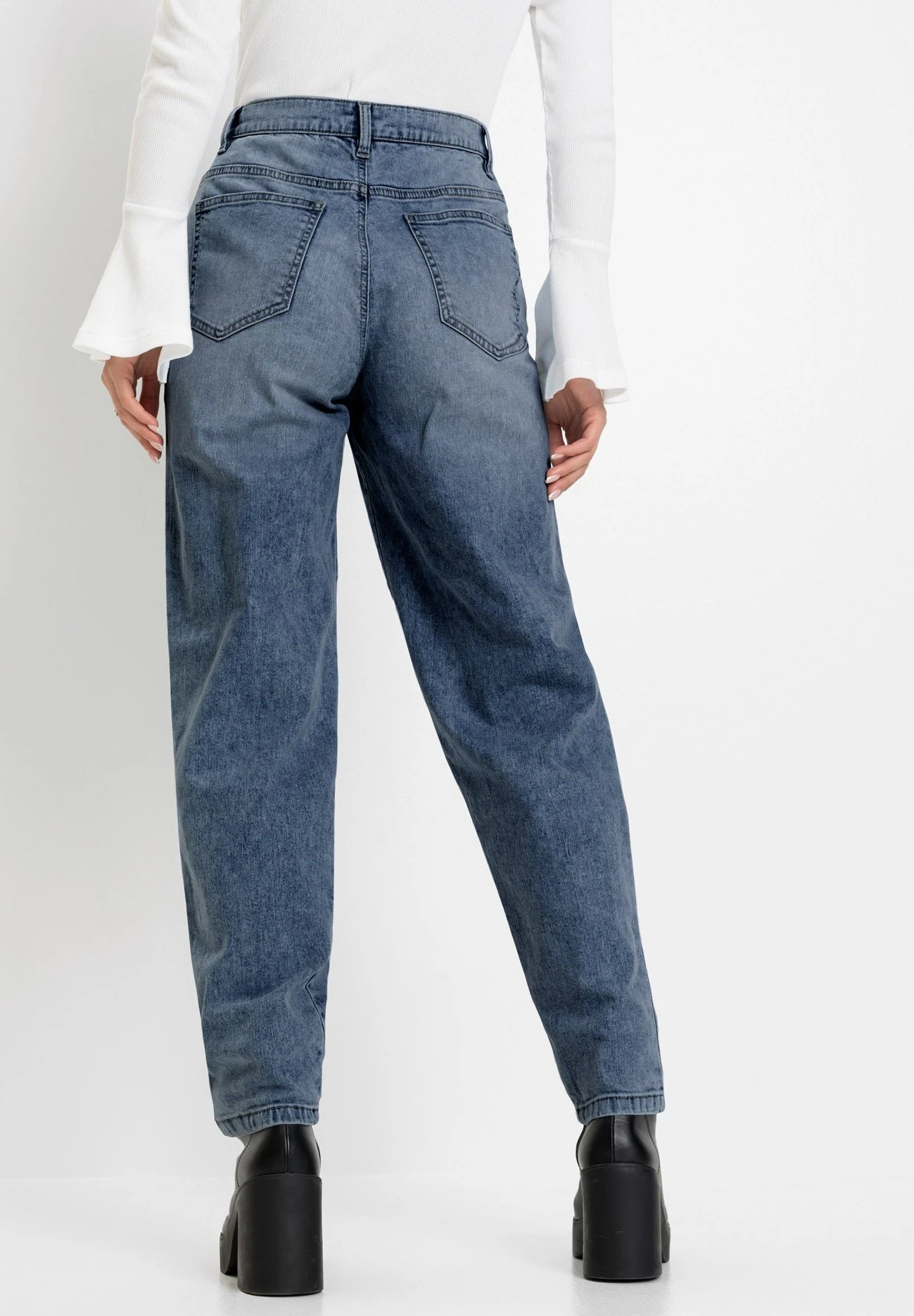 Barrel Shape Mit Positive- Jeans Baggy - Blue 5 Barrel Shape Mit Positive- Jeans Baggy - Blue - immagine 3