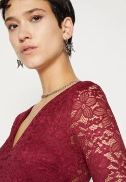 Wal G Sleeve V NeckTuta JumpsuitWine Donna Tute Jumpsuit WG021T0AY-G11 -DeFacto Negozio 3912535caaa24bc7b19a92a263393fe9