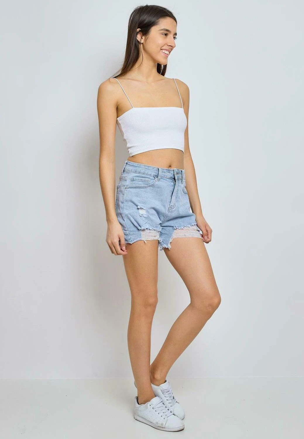 Slim Fit - Shorts Di Jeans - Blau 4 Slim Fit - Shorts Di Jeans - Blau - immagine 2