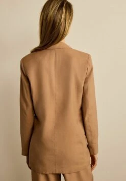 Next Relaxed Fit Single Breasted BlazerCappotto CortoSand Donna Cappotti NX321G0IR-B11