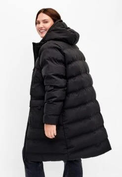 Zizzi Mit Kapuze Und Taschen - Cappotto Invernale - Black -DeFacto Negozio 4adcdbbeb12a42c79b9a7931004703b1