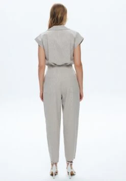 Pleated StripedTuta JumpsuitStriped Beige Donna Tute Jumpsuit ADK21T005-B11 -DeFacto Negozio 4e61f497c0034b91847133b84c5f98f3