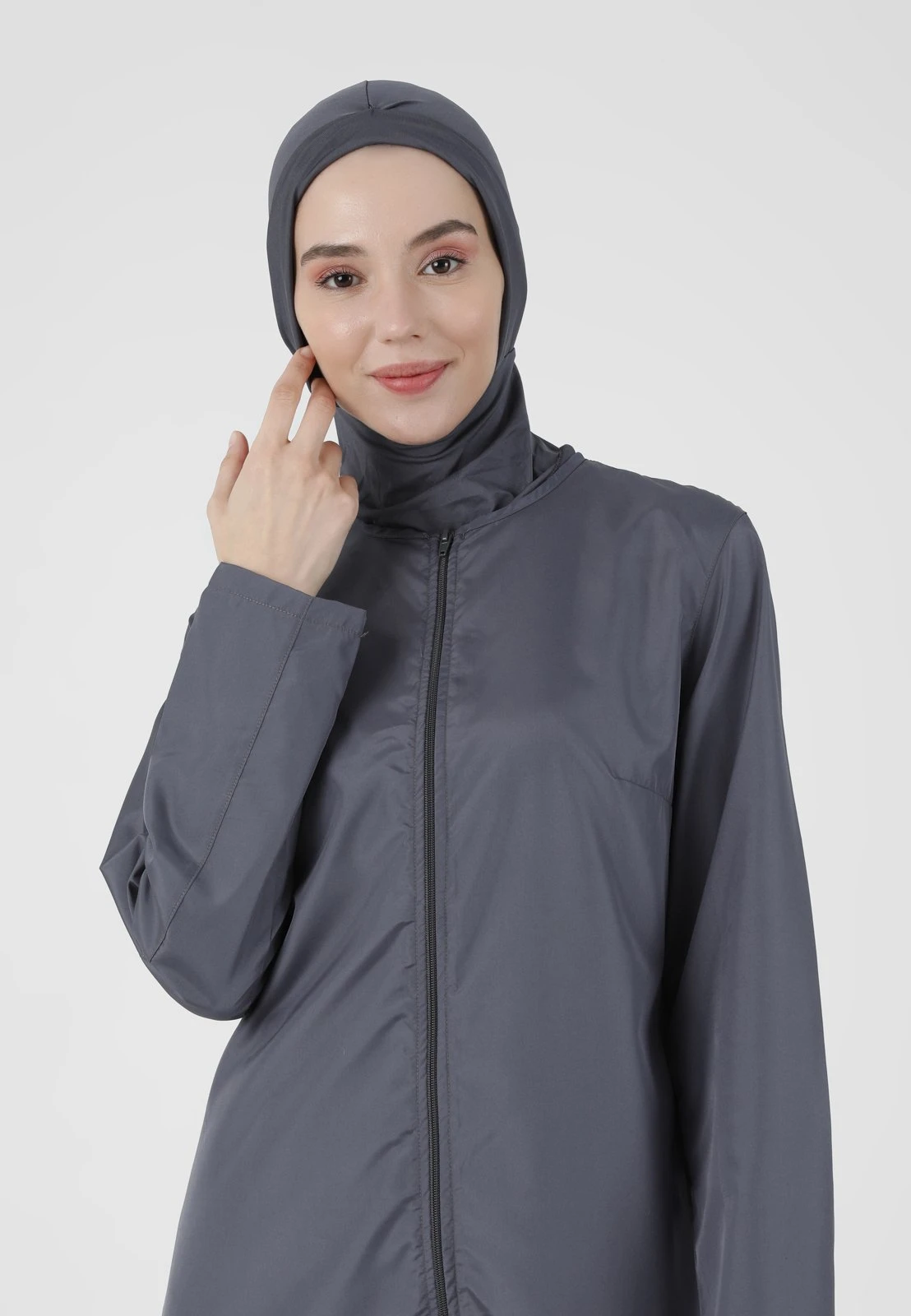 UnlinedFull CoverageBurkiniMayo BelTuta JumpsuitAnthracite Donna Tute Jumpsuit MHR21T009-Q11 5 UnlinedFull CoverageBurkiniMayo BelTuta JumpsuitAnthracite Donna Tute Jumpsuit MHR21T009-Q11 - immagine 3