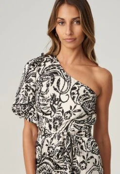 EzraTuta JumpsuitIvory Paisley Donna Tute Jumpsuit T6Z21T00U-A11 -DeFacto Negozio 554006f56227440ab1b3f34bde25df68