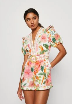 Farm Rio Macaw Bloom RomperTuta JumpsuitOff-White Donna Tute Jumpsuit F0I21T00R-T11 -DeFacto Negozio 5b745a497274471990f14343edb153db