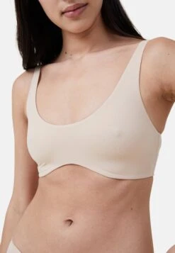 COTTON ON The Smoothing Wave PaddedBustinoBeige Donna Intimo C1Q81A004-B11