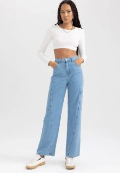 DeFacto 90'SJeans A SigarettaIndigo Donna Jeans DEZ21N0HH-K11