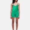 THE KOOPLES Tailleur Coupe ShortsGreen Donna Shorts THA21S01J-M11
