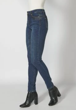 Koroshi Jeans Slim FitAzul Osc Dark Blue Donna Jeans KOL21N05A-K11 -DeFacto Negozio 6a3384f57ceb4e3eb376ac7b66a452de