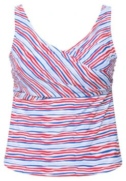 Ulla Popken Tankini À Rayures Vagues Bonnets Souples Et Style Cache-Cœur MBikini Pezzo SopraBlanc Neige Donna Moda Mare UP181J01S-A11 -DeFacto Negozio 6b35a676db29450ca456e4e25ffeb4b7