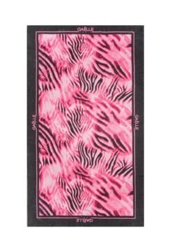 Paris Con Stampa Zebrata Gbbda662 Telo MarePink Black Donna Moda Mare GAQ81M005-J11