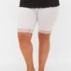 Zizzi Shorts - Bright White