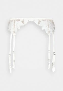 Fleur Du Mal Embroidery Garter BeltReggicalzeIvory Donna Intimo FLO81R00M-A11