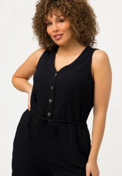 Ulla Popken Coupe Large Sans Manches Et Col VTuta JumpsuitMarine Donna Tute Jumpsuit UP121T011-Q11 -DeFacto Negozio 724a7909c6e3424997ab2681bf4b03d3