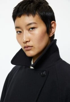 Marc O'Polo Double Breasted Lapel Collar Welt PocketsCappotto CortoDeep Blue Sea Donna Cappotti MA321U0DA-K11 -DeFacto Negozio 731068322f2a459795502afb95183c3b