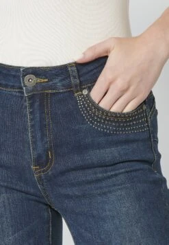 Koroshi Jeans Slim FitAzul Osc Dark Blue Donna Jeans KOL21N05A-K11 -DeFacto Negozio 74221d088d7a42ef82db474bbe77ddc6