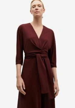 ADOLFO DOMINGUEZ V-NecklineTuta JumpsuitDark Red Donna Tute Jumpsuit ADL21T008-G11 -DeFacto Negozio 791cd9a2071e4a0191d153ebd4c3b8a0