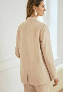 Next Linen Blend Single Breasted Blazer - Cappotto Corto - Natural -DeFacto Negozio 7b2025b4f8944f83b588a148e9eb27e7