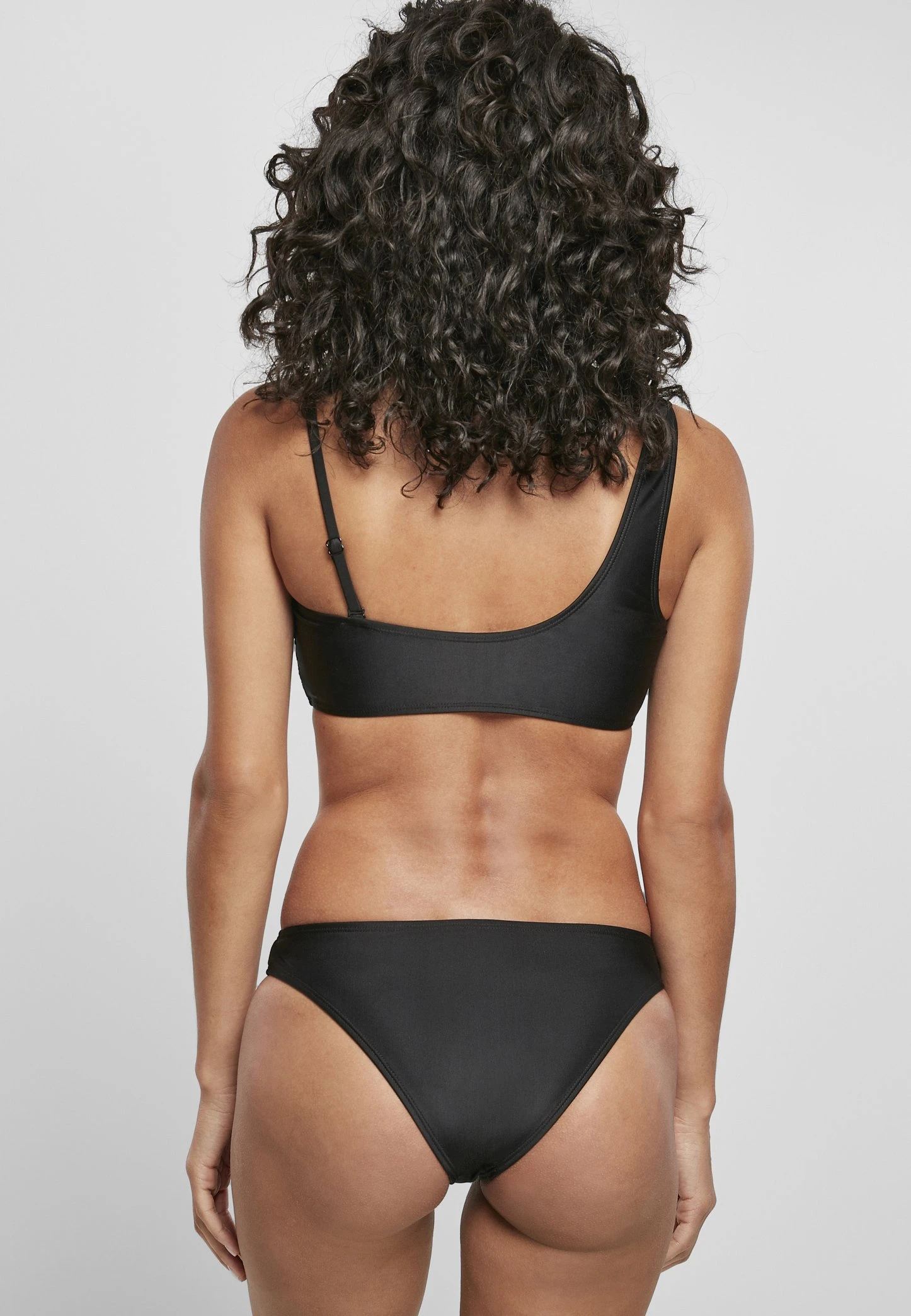 URBAN CLASSICS Ladies Recycled Asymmetric Tank Top Bikini - Bikini - Black 5 URBAN CLASSICS Ladies Recycled Asymmetric Tank Top Bikini - Bikini - Black - immagine 3