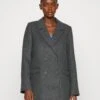 Objblaza Jacket TallCappotto ClassicoDark Grey Melange Donna Cappotti OB721G00U-C11 -DeFacto Negozio 7ccb56483e5e4b6ea6e93db280f99c45