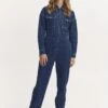 Pzkitt Tuta JumpsuitMedium Blue Denim Donna Tute Jumpsuit PUH21T006-K11
