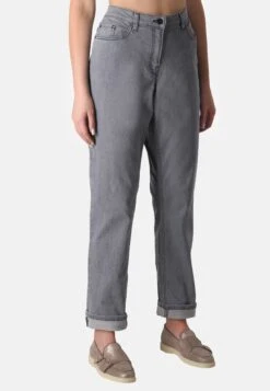 Helen5-Pocket Aus Authentischem StretchJeans A SigarettaGrau Donna Jeans PPA21N00W-C11