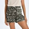 Deha Allover Bermuda - Shorts - Nero